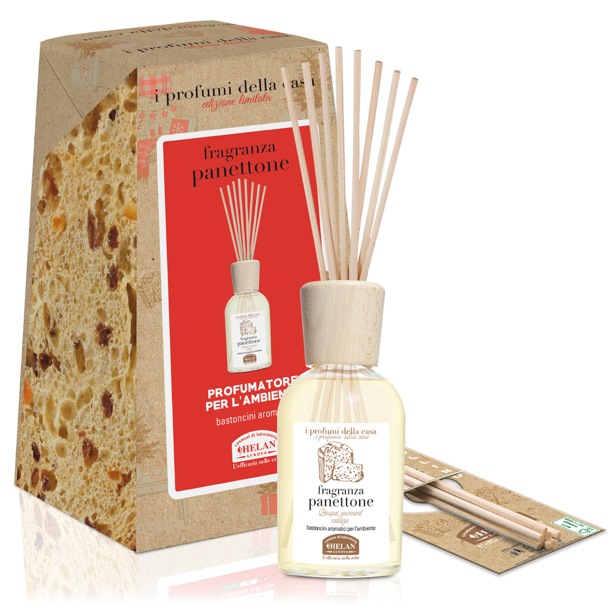 I PROFUMI DELLA CASA PANETTONE BASTONCINI AROMATICI 1 LITRO I PROFUMI DELLA CASA PANETTONE BASTONCINI AROMATICI 1 LITRO